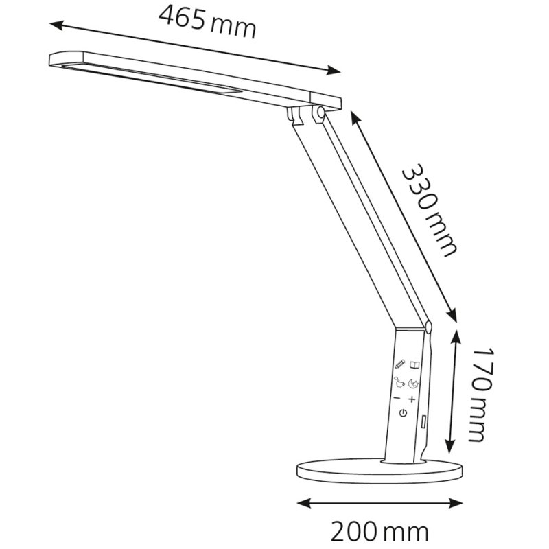 Hansa LED-bureaulamp Vario Plus wit