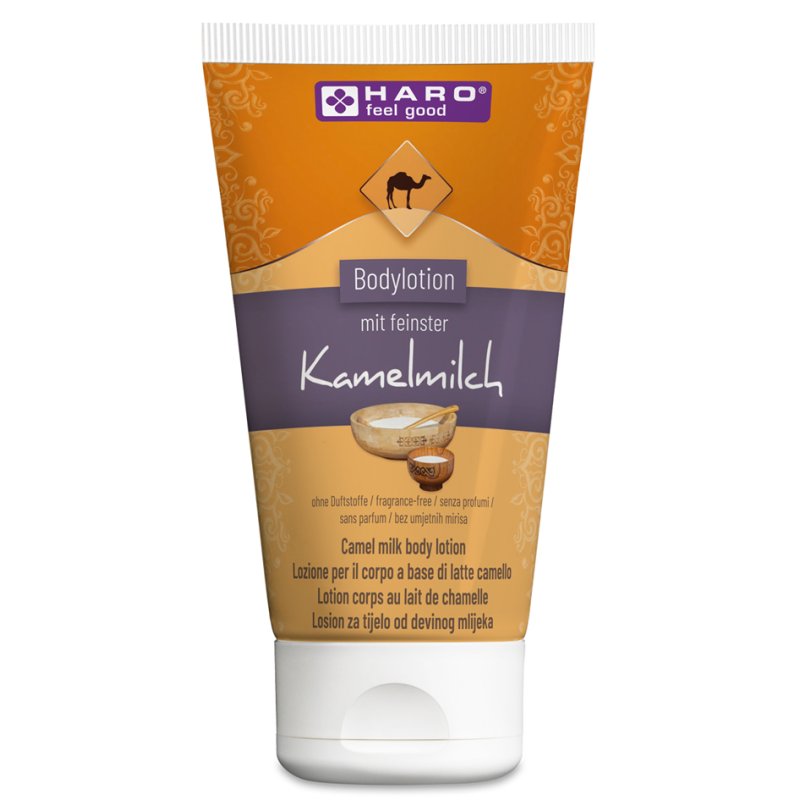 Kamelenmelk bodylotie, geurloos, 150 ml tube