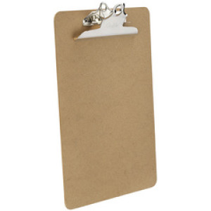 Läufer klembord A4 hardboard bruin met vlinderklem
