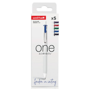 uni-ball Gel-inktroller One UMNS/07, set van 5 'Electric