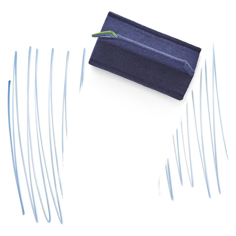 Magnetoplan whiteboard wisser magnetoWipe ecoAware blauw