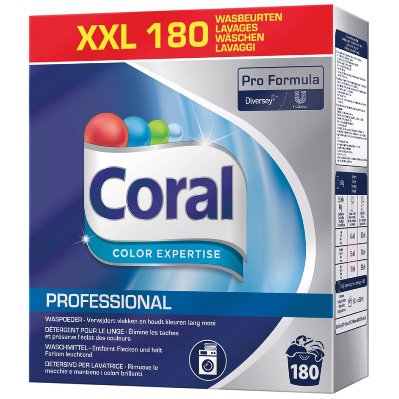 Coral Professioneel Kleurwasmiddel, 180 wasbeurten.
