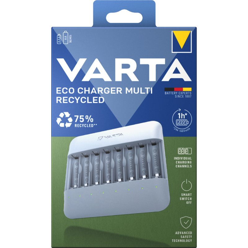 VARTA Eco Charger Multi Recycled batterijlader zonder batterijen