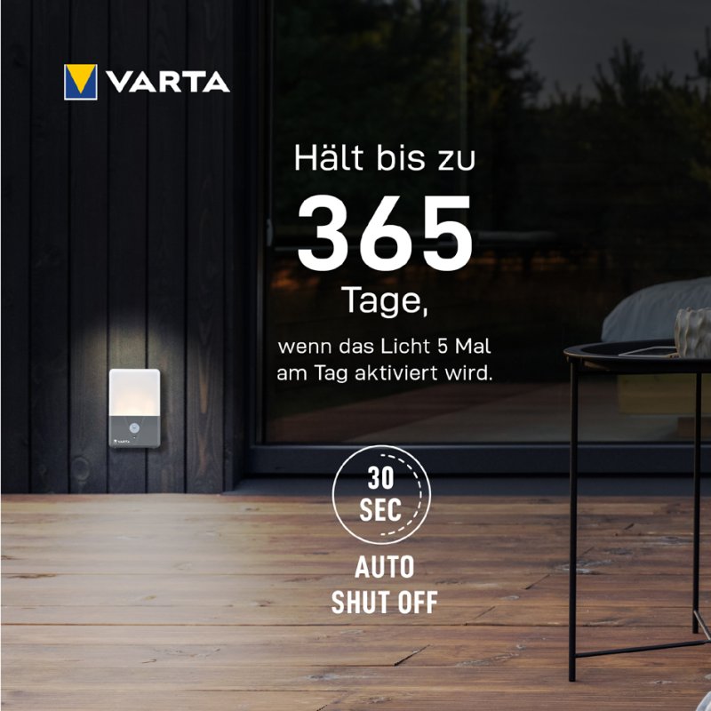 VARTA LED-bewegingssensor buitenlamp met bewegingsmelder