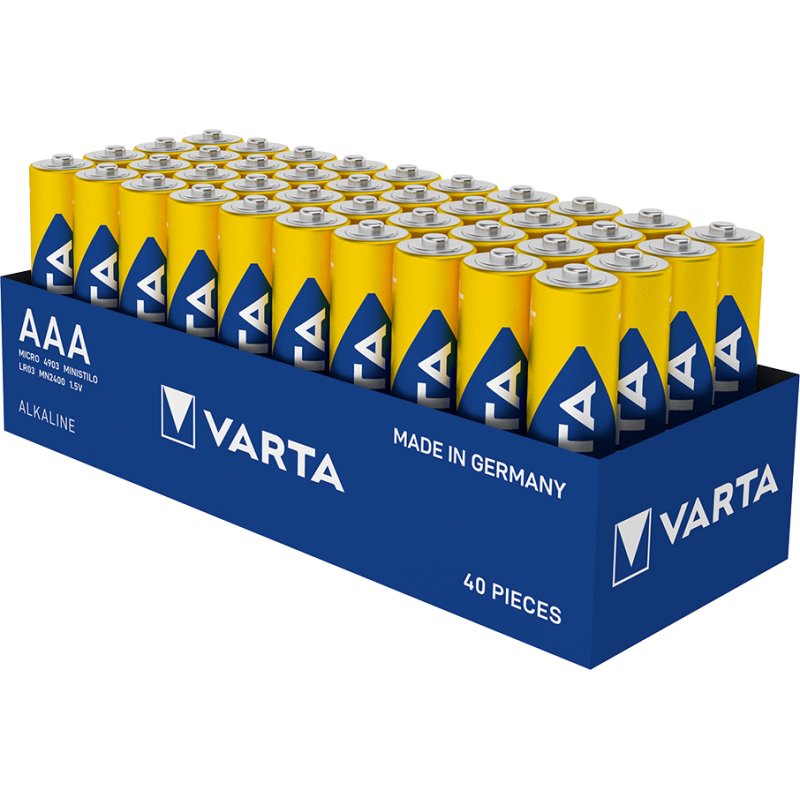 VARTA Alkaline batterijen AAA longlife power, 40 stuks