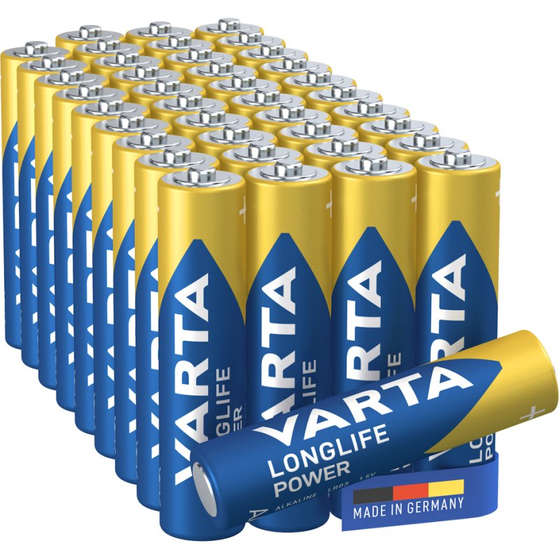 VARTA Alkaline batterijen AAA longlife power, 40 stuks