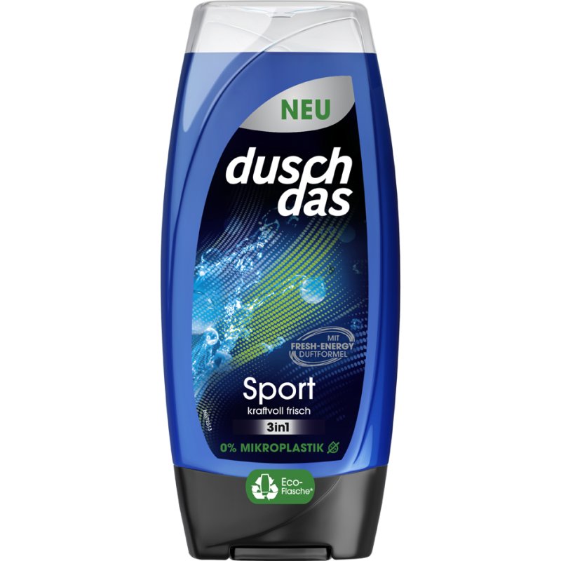 Douche 3-in-1 gel & shampoo Sport, 225 ml fles.