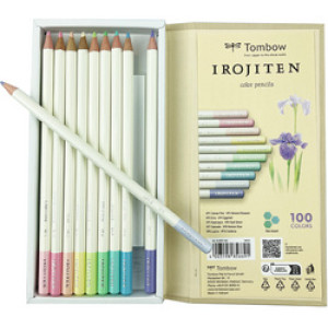 Tombow IROJITEN kleurpotloden set volume 8, 10 stuks pastelkleuren