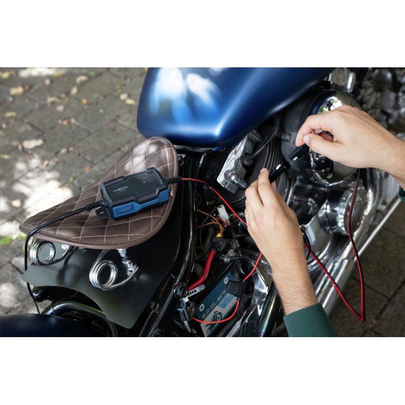 ANSMANN Acculader Auto 6-12V/1A Zwart/Blauw