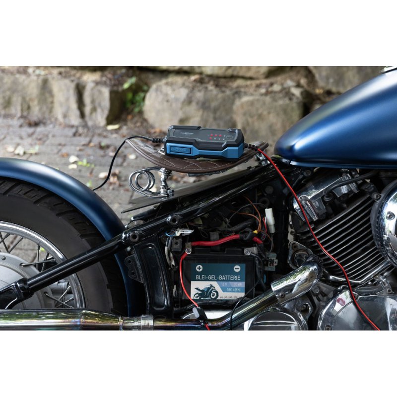 ANSMANN Acculader BC 6-12V/2A Auto Motorfiets Zwart/Blauw