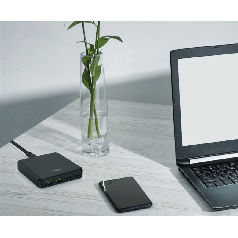 ANSMANN USB-lader Desktop Charger DC465PD zwart