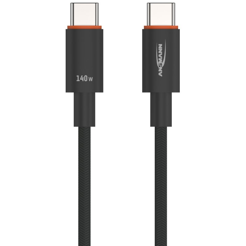 ANSMANN USB-C naar USB-C kabel met display, 2 meter