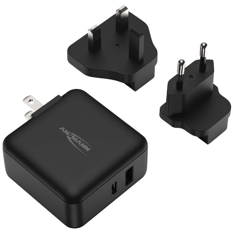 ANSMANN USB-oplader Travel Charger TC230PD, USB-A & USB-C