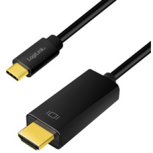 LogiLink USB-C naar HDMI kabel 1,8 meter zwart