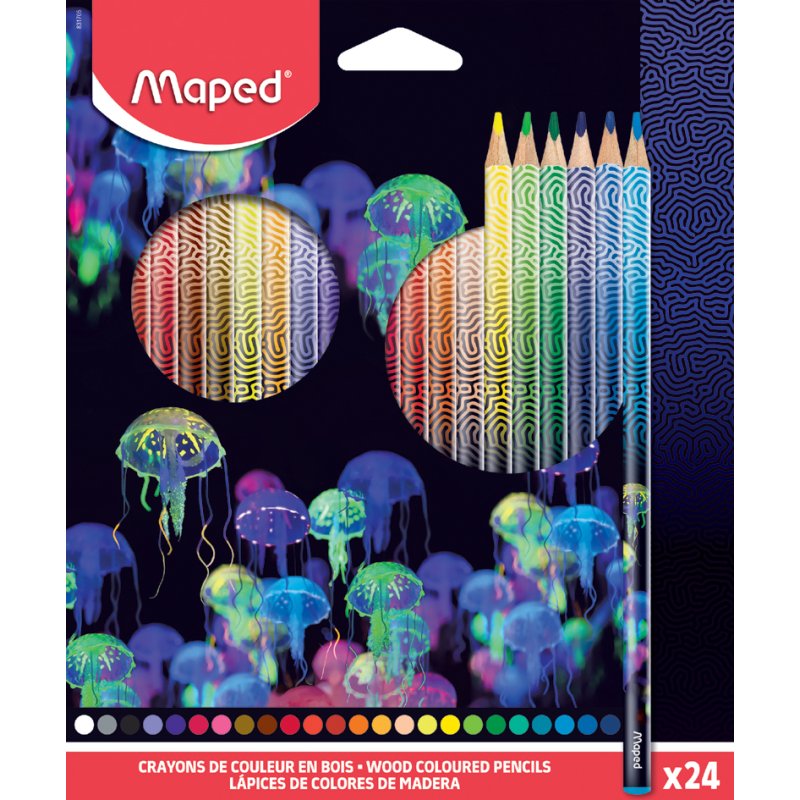 Maped driehoekige kleurpotloden DEEPSEA PARADISE, 12 stuks