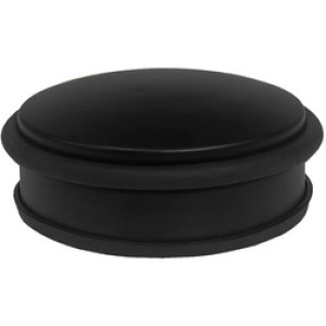 ALBA deurstopper, rvs oppervlak, zwart