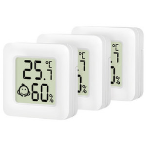 LogiLink Thermo-Hygrometer Set wit, 3 stuks