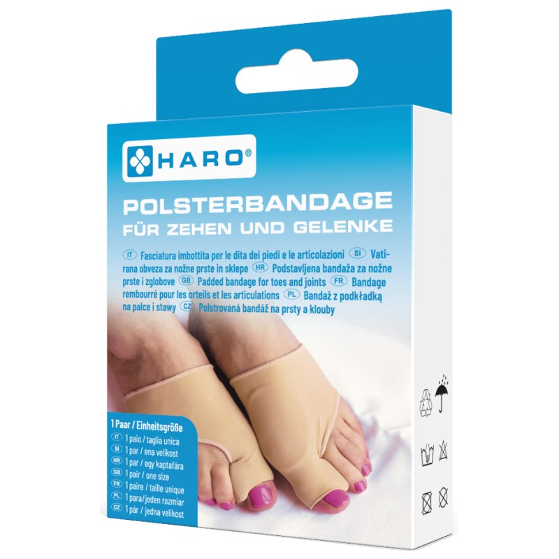 HARO Polsterbandage voor tenen en gewrichten, beige