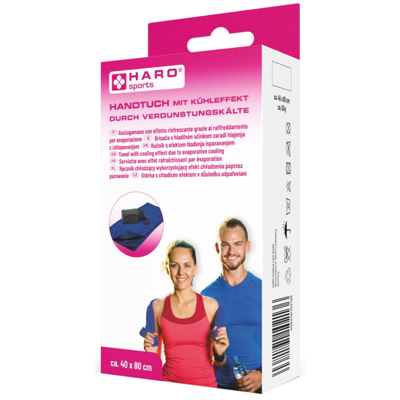 HARO koelhanddoek met verdampingskoeling, blauw