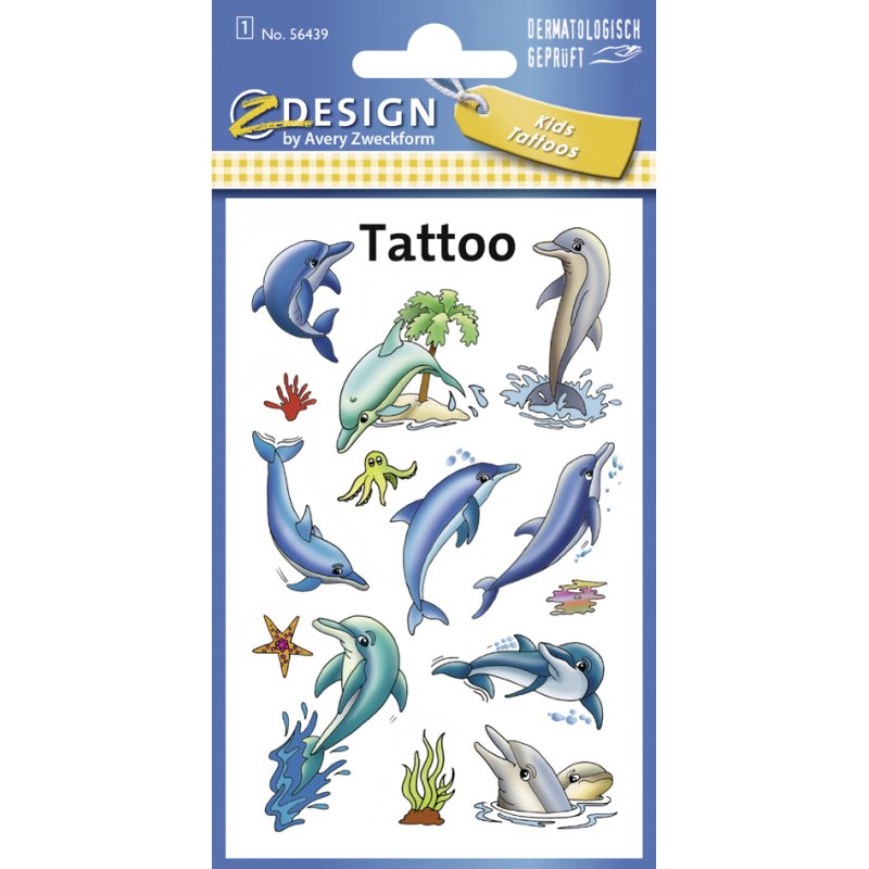 Kleurrijke kindertattoos 'Paarden'