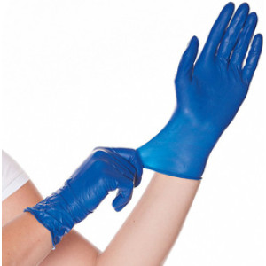 HYGOSTAR latex handschoenen Soft Blue, maat L, blauw, poedervrij