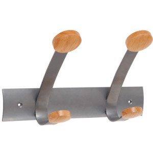 ALBA wandkapstok PMV2 met 2 dubbele haken