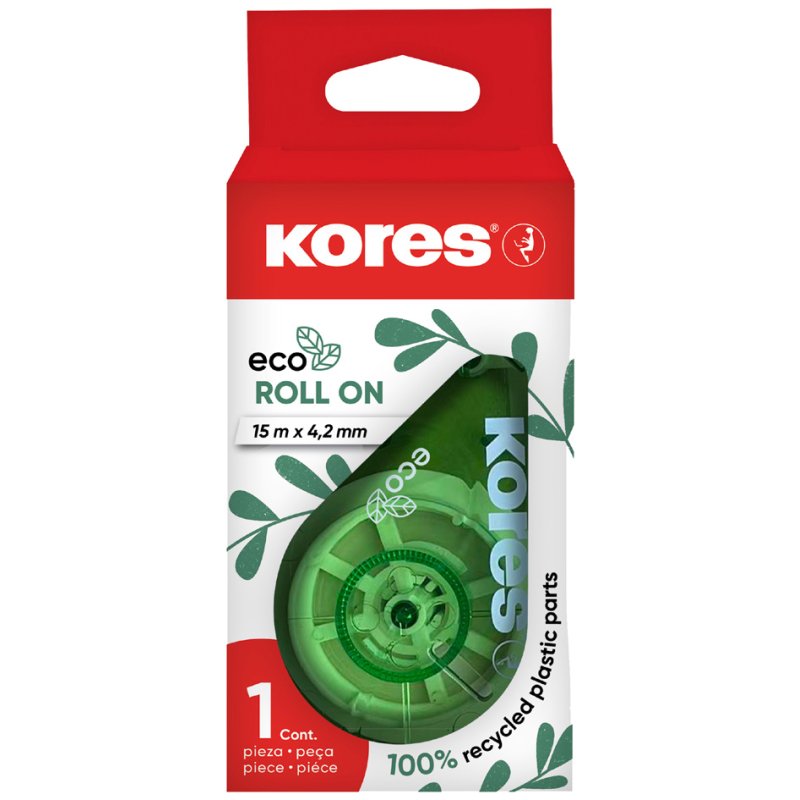 Kores Wegwerp correctieroller RollOn ECO, 4,2 mm x 15,0 m