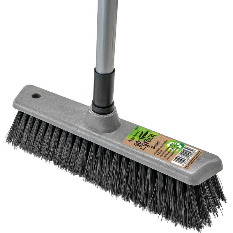 Peggy Perfect bezem met steel GoGreen, kunststof