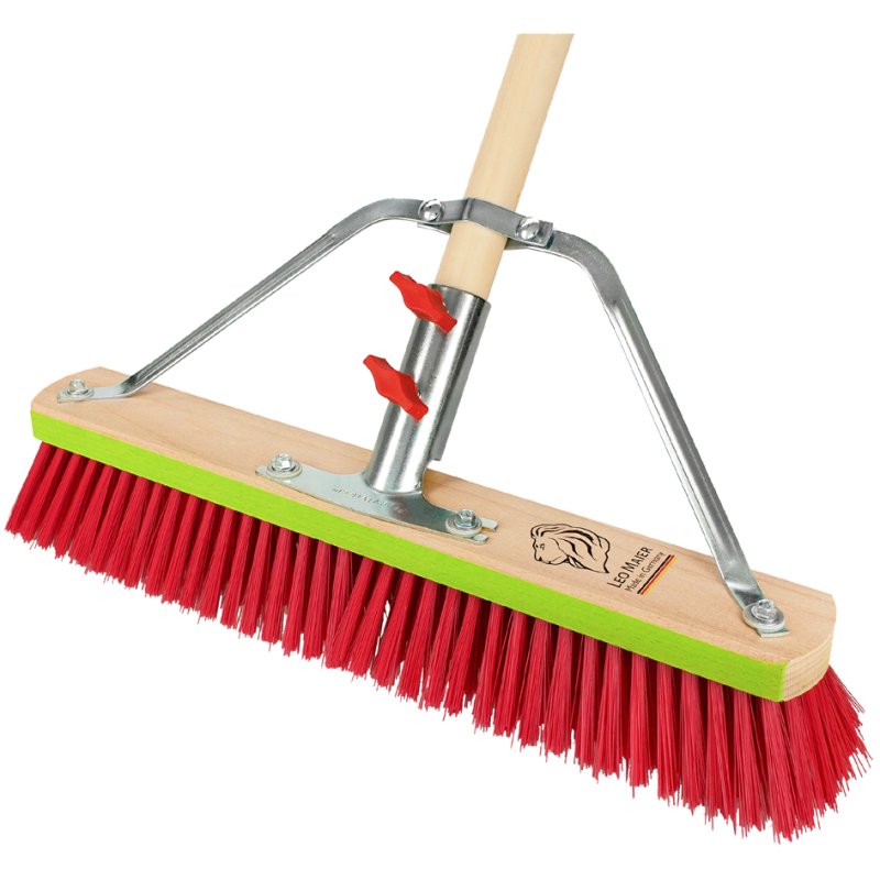 LEO MAIER straatbezem met steel 'Bulldozer', 450 mm
