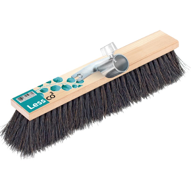 Peggy Perfect bezem LessCO2 houten steel 400mm arenga borstels