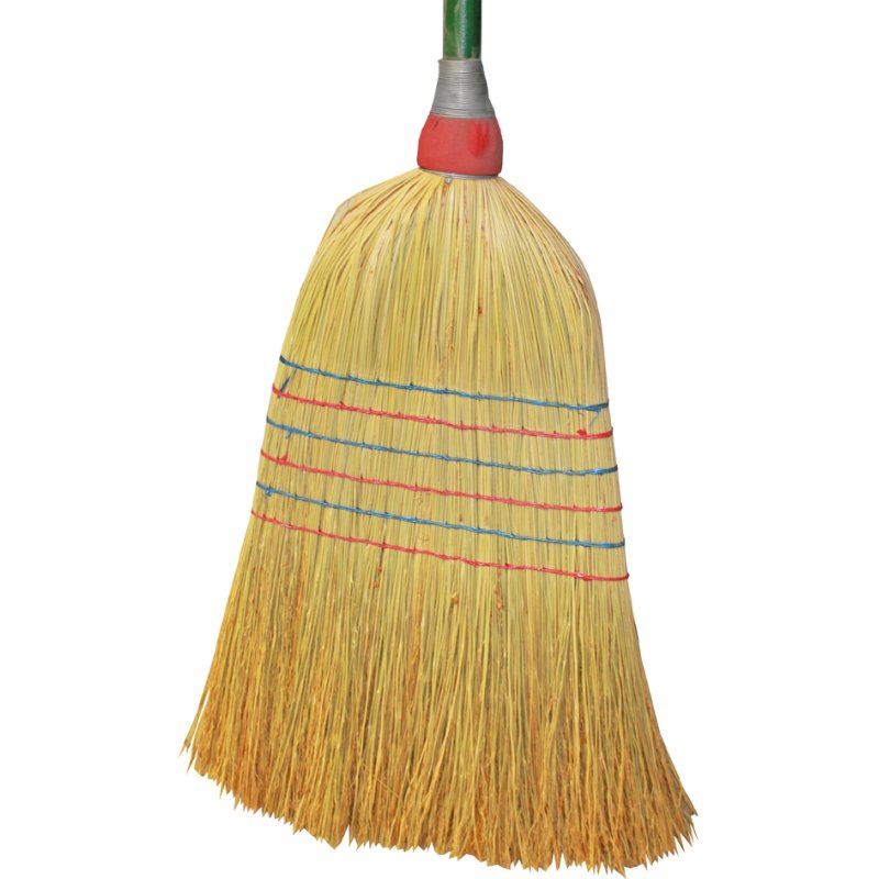 Peggy Perfect reisbezem met houten steel, 6-naads