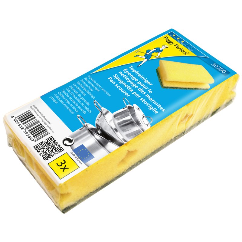 Peggy Perfect pannensponsjes, 3 stuks