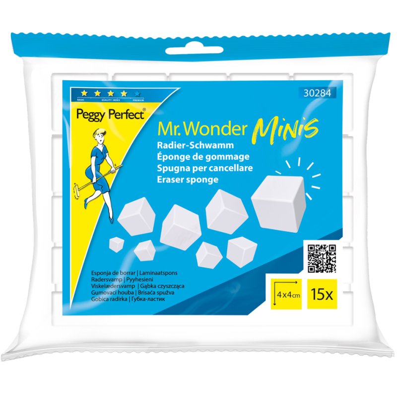 Peggy Perfect schoonmaakgum Mr. Wonder Minis, 15 stuks