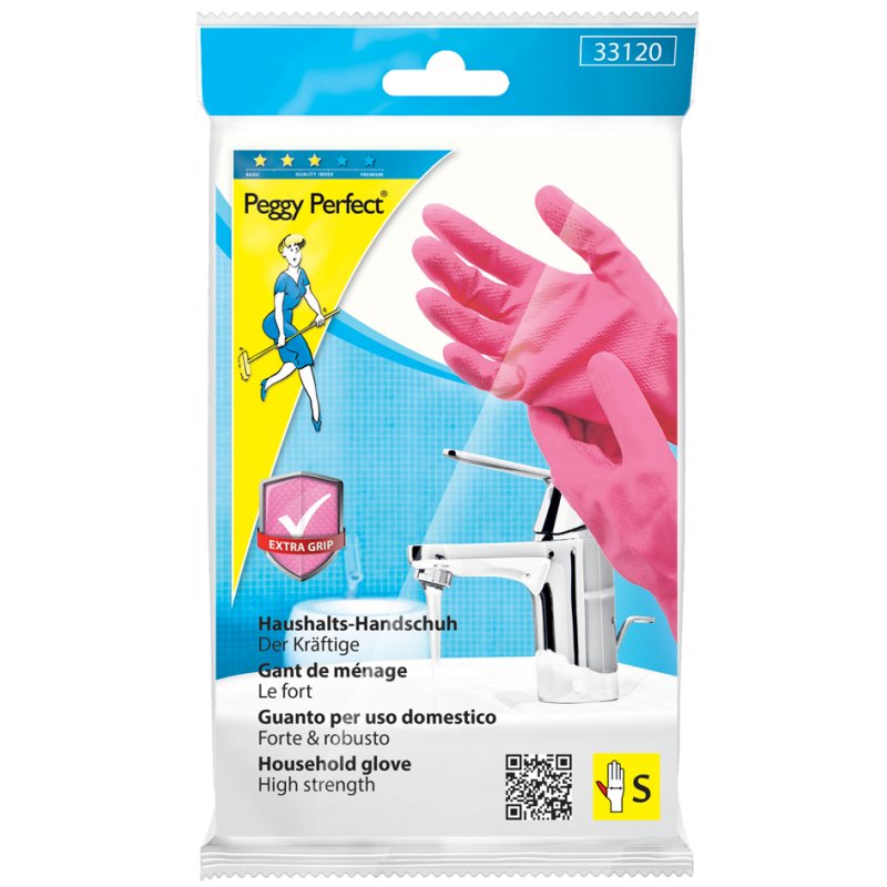 Peggy Perfect latex werkhandschoenen met extra grip, maat S