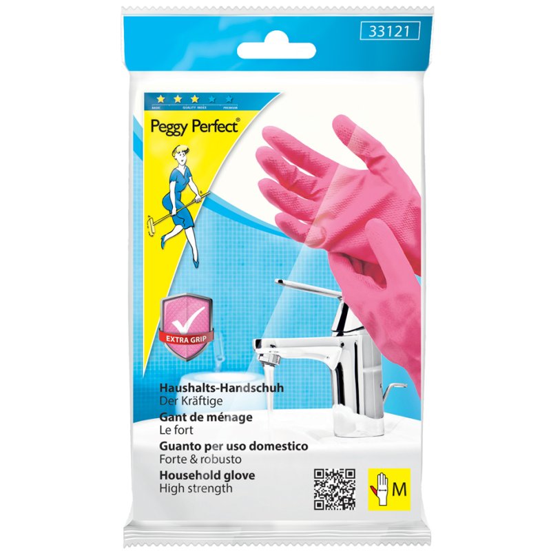 Peggy Perfect latex werkhandschoenen met extra grip, maat S