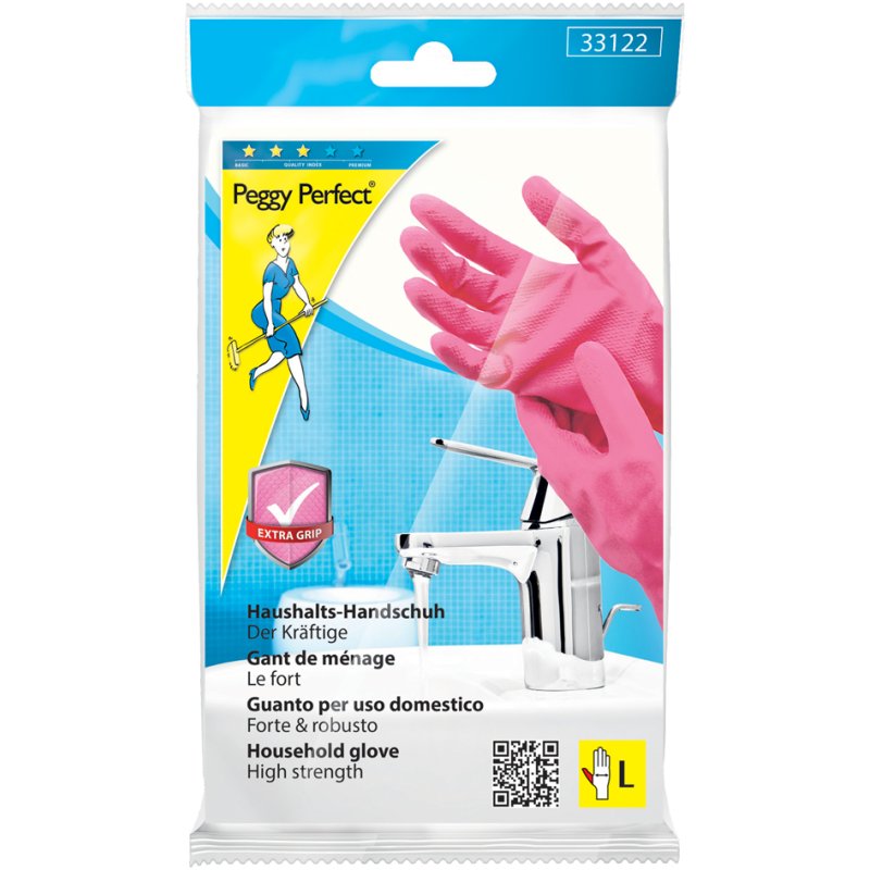 Peggy Perfect latex werkhandschoenen met extra grip, maat S