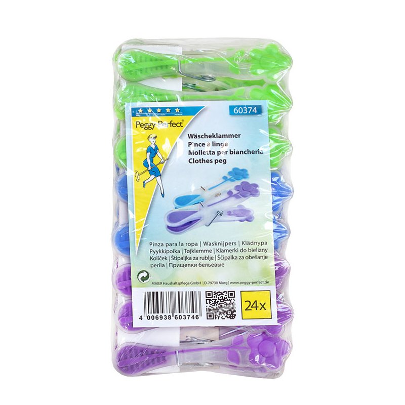 Peggy Perfect wasknijpers Sunflower, 12 stuks