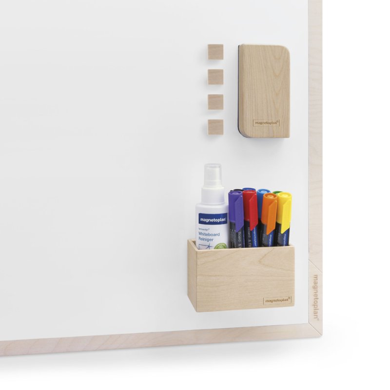 Magnetoplan whiteboard accessoireset Wood Series berken