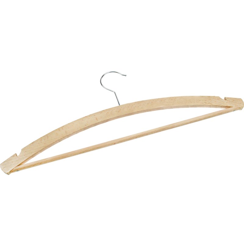 Peggy Perfect houten kledinghangers met broekstang en inkepingen