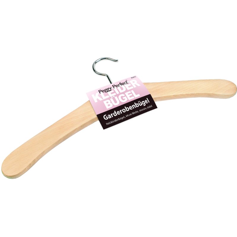 Peggy Perfect houten kledinghangers zonder stang, naturel gelakt