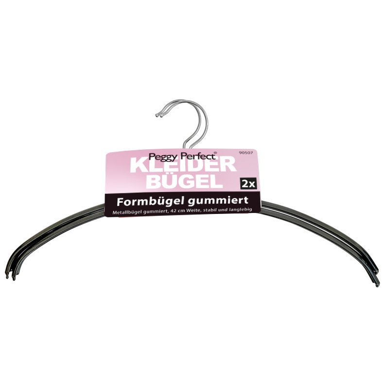 Peggy Perfect metalen kledinghangers zonder brug, 2 stuks