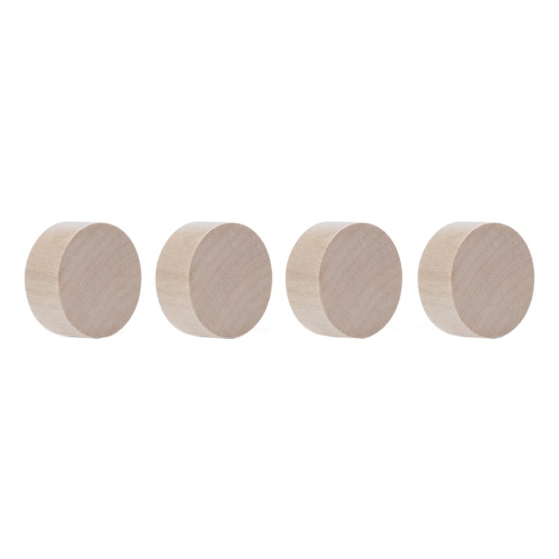Magnetoplan neodymium magneten hout serie rond, walnoot