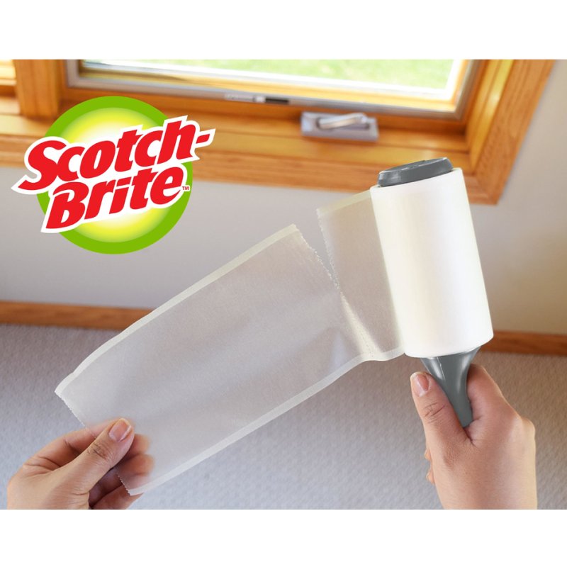 Scotch-Brite - Pluizenroller Mini - Wit - 30 Vellen Everyday Clean