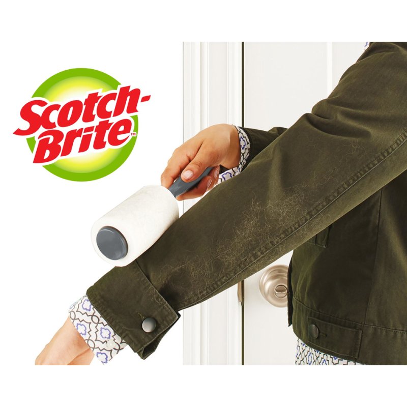 Scotch-Brite - Pluizenroller Mini - Wit - 30 Vellen Everyday Clean