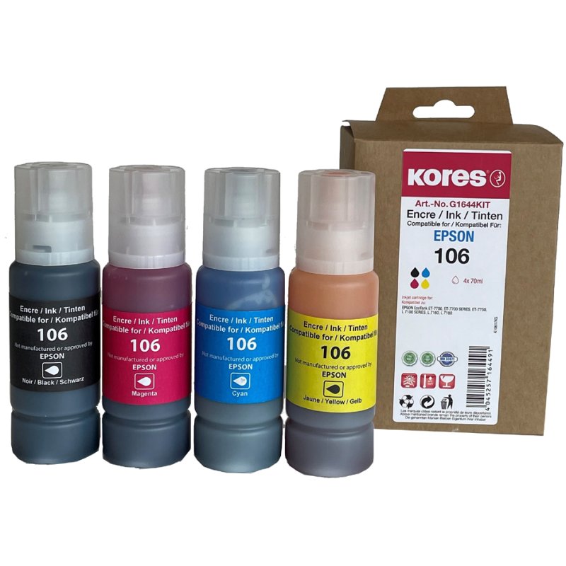 Kores Multi-Pack Inktfles G1642KIT vervangt EPSON 102