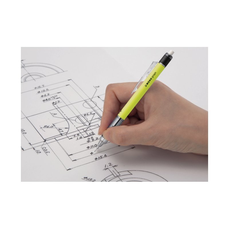 Tombow MONO graph vulpotlood 0,7 mm wit