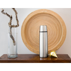 Alfi thermosfles roestvrij staal 1,0 L met drinkbeker en draaiverschluiting