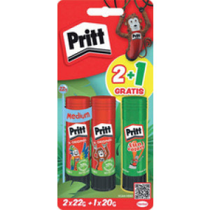 Pritt lijmstift multipack, 2x 22g + 1x 20g