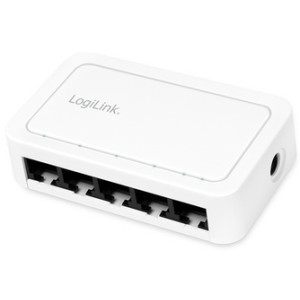 LogiLink Desktop Gigabit Ethernet Switch 5-poorts wit