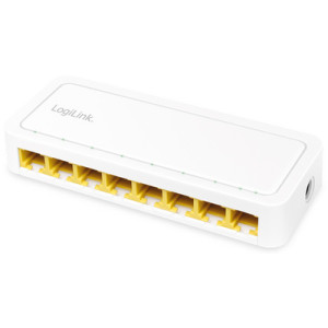 LogiLink Desktop Gigabit Ethernet Switch 8-poort wit